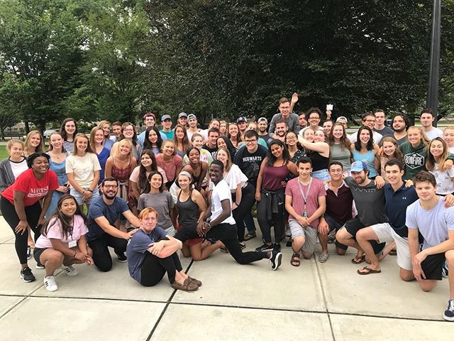 ConnColl_REAL's tweet photo. They’re baaaack!!! Presenting your 2018-2019 REAL Student Staff! We’re in day 1 of training and breaking the ice getting to know the new staff! Just a few more days until we welcome the class of 2022!! #conncollreal #studentstafftraining #conncoll #start… https://t.co/W1Ouum5MYJ https://t.co/gyl8Mm3rEG