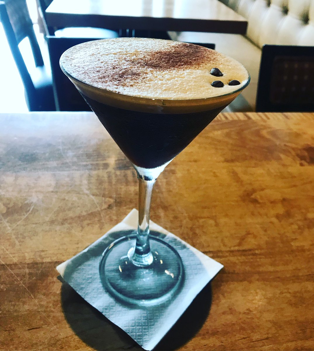 Come try Vanessa espresso martini 🍸 to help cure Saturday’s hangover #local1794 #drinks #saturday #weekendvibes #thedanny