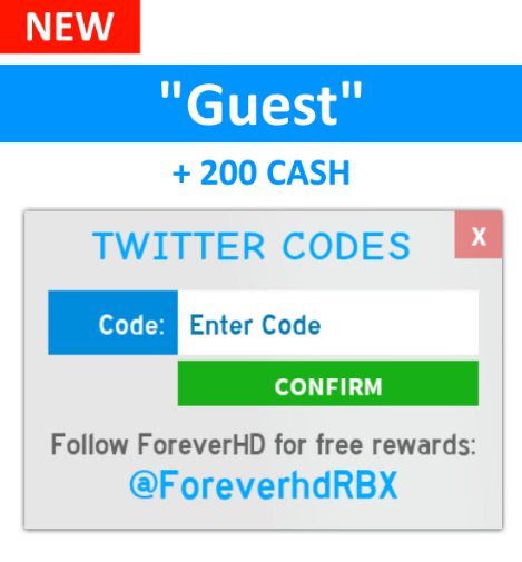 All Codes Guest World Roblox