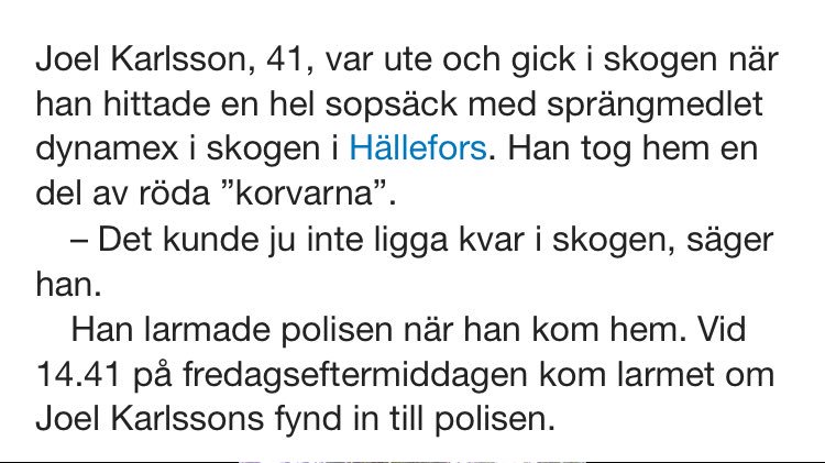ensamborgare's tweet photo. Joel, 41, från Hällefors plockar svamp. Du anar inte vad som händer sen...... https://t.co/bci1rwFC4y