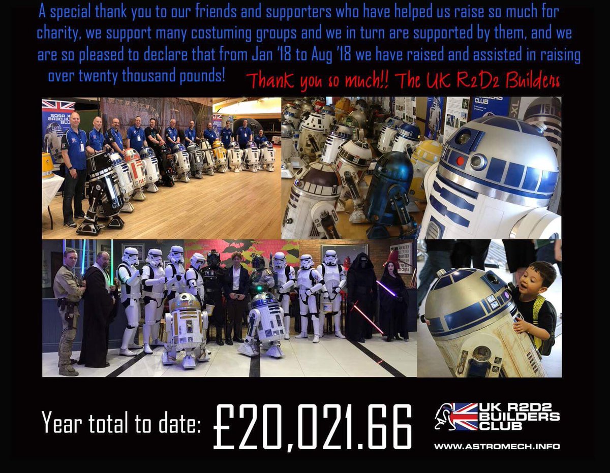 Superb work Builders. Keep those droids trucking #ukr2builders #charity