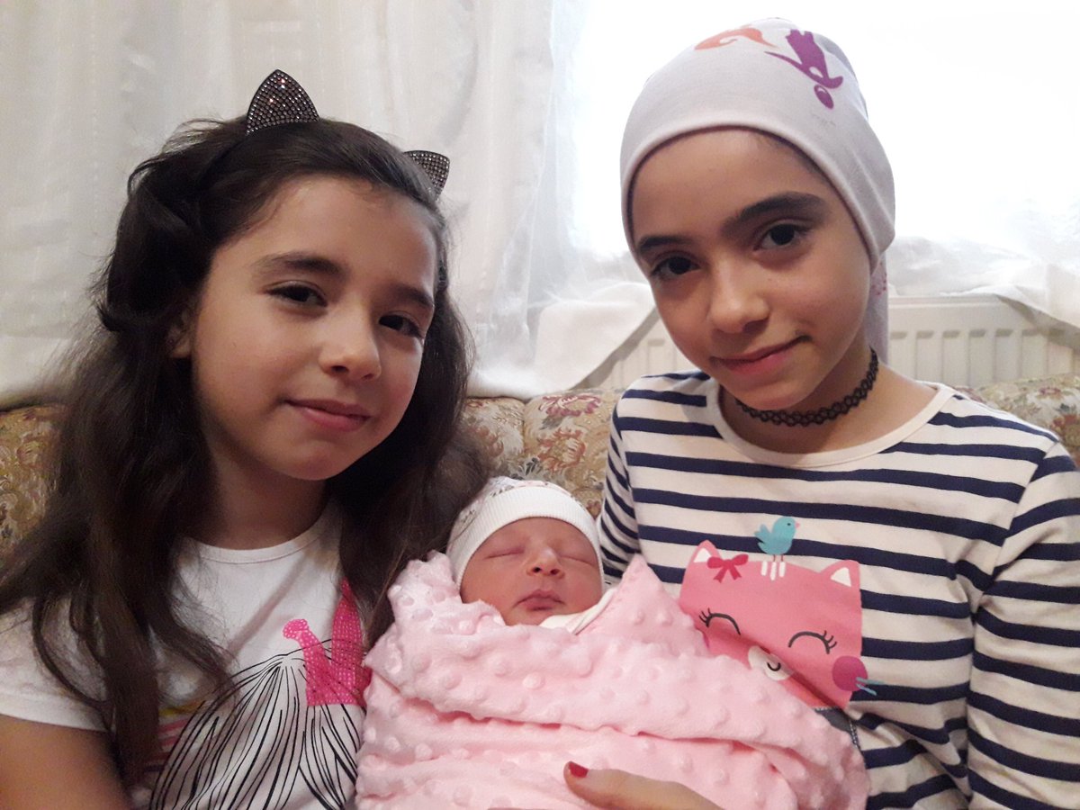 Noor_and_Alaa's tweet photo. We are so happy to see our newborn sister https://t.co/e5UX1IjS8J