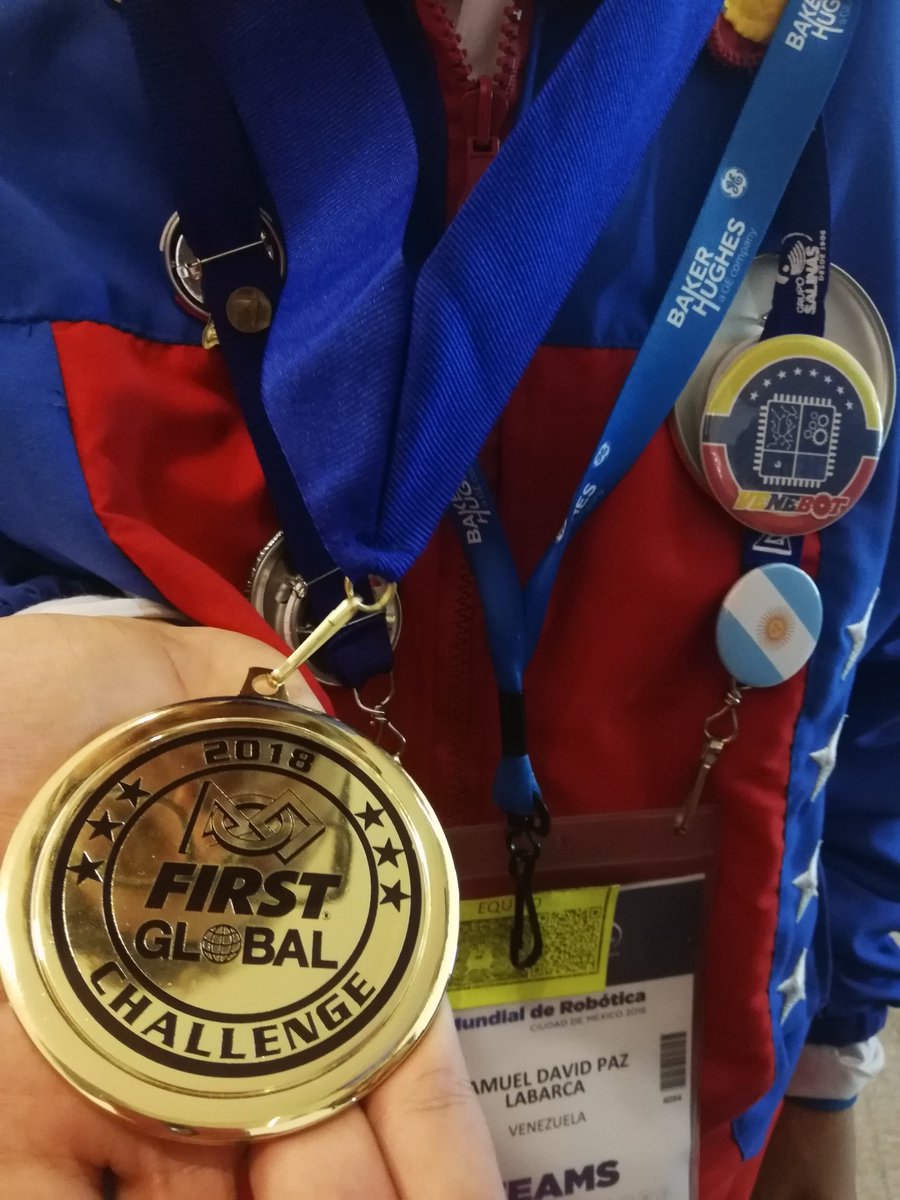 venebot7699's tweet photo. Medalla #FirstGlobal Mansa Musa Award for Fundraising 🏅
@F1RSTglobal #firstglobal2018 #FGC2018 #STEM #CDMX #VeneBot #Venezuela #robótica https://t.co/Kbp5kx7Adb