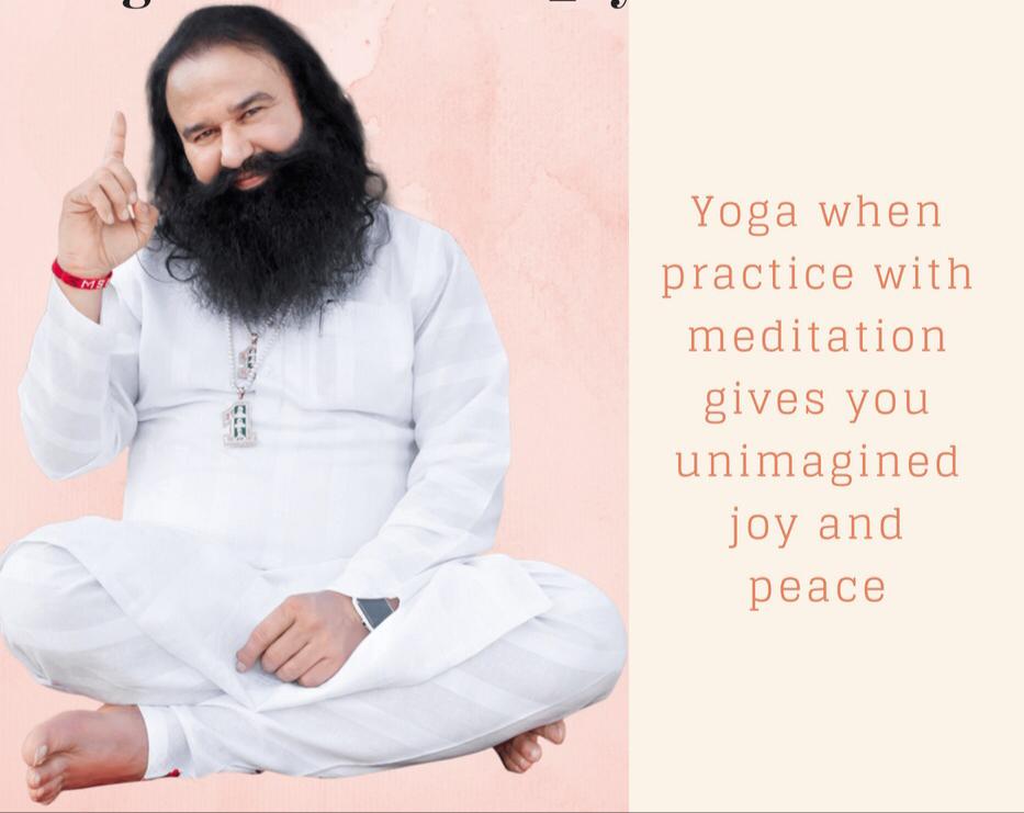 MeenuIn50's tweet photo. #YogaTipsByStMSG
St. @Gurmeetramrahim ji insa says that If we will do yoga &amp; Meditation  in our life regularly.....then we can live a happy &amp; successful life ....
@derasachasauda https://t.co/5pCqAcPAV4