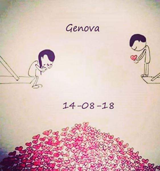 Sev0511's tweet photo. #Genova #PrayForGenova #14agosto #pernondimenticare #luttonazionale https://t.co/HXVvfbXY2b