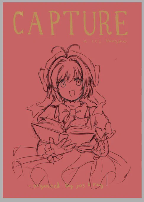 since we already posted the full piece to the zine account, here's a simple process of the cover for the CCS zine I'm hosting @cardcaptorzine 