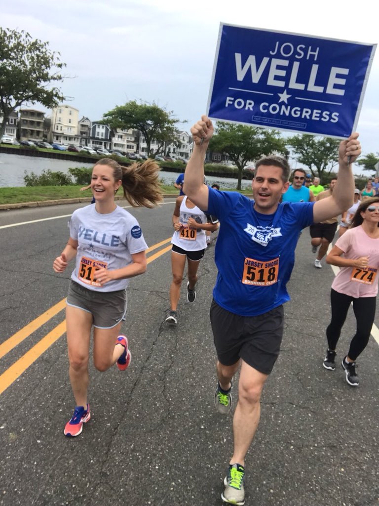 JoshuaWelle's tweet photo. Beautiful morning for a run in @BradleyBeach_NJ with @GovMurphy, @FirstLadyNJ Tammy Murphy, Mayor @GaryEngelstad, Councilman John Weber, the @JSRunningClub and my wife @angelamwelle! #RunWithWelle https://t.co/uADHV52IXZ