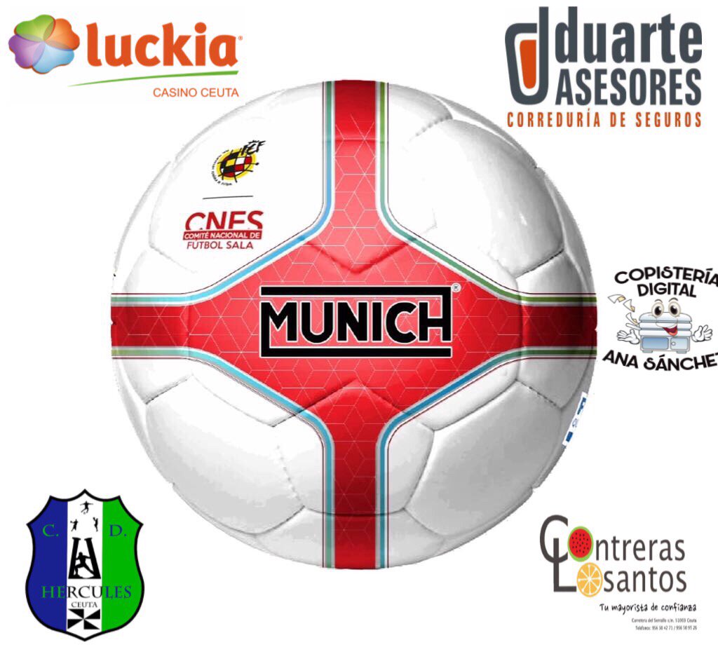 Ya tenemos #balón #oficial para nuestro equipo femenino de Segunda división de fútbol sala.
¡ Vamos Hércules !
¡Vamos Ceuta !
#LuckiacasinoCeuta #DuarteAsesores #ContrerasLosantos #CopisteriaAnaSanchez