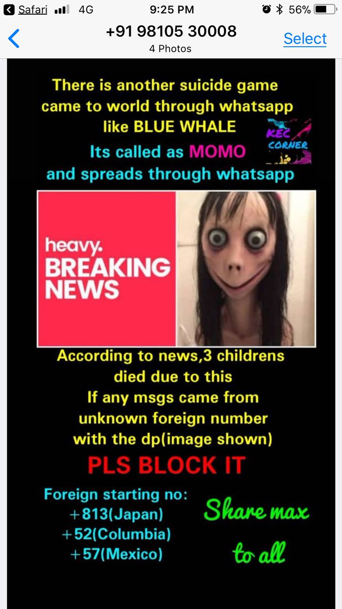 Shalinigoyal15's tweet image. As if #bluewhalechallenge didnt kill enough children, another game is circulating to hv taken a life, humans hv to rise above money and fame.