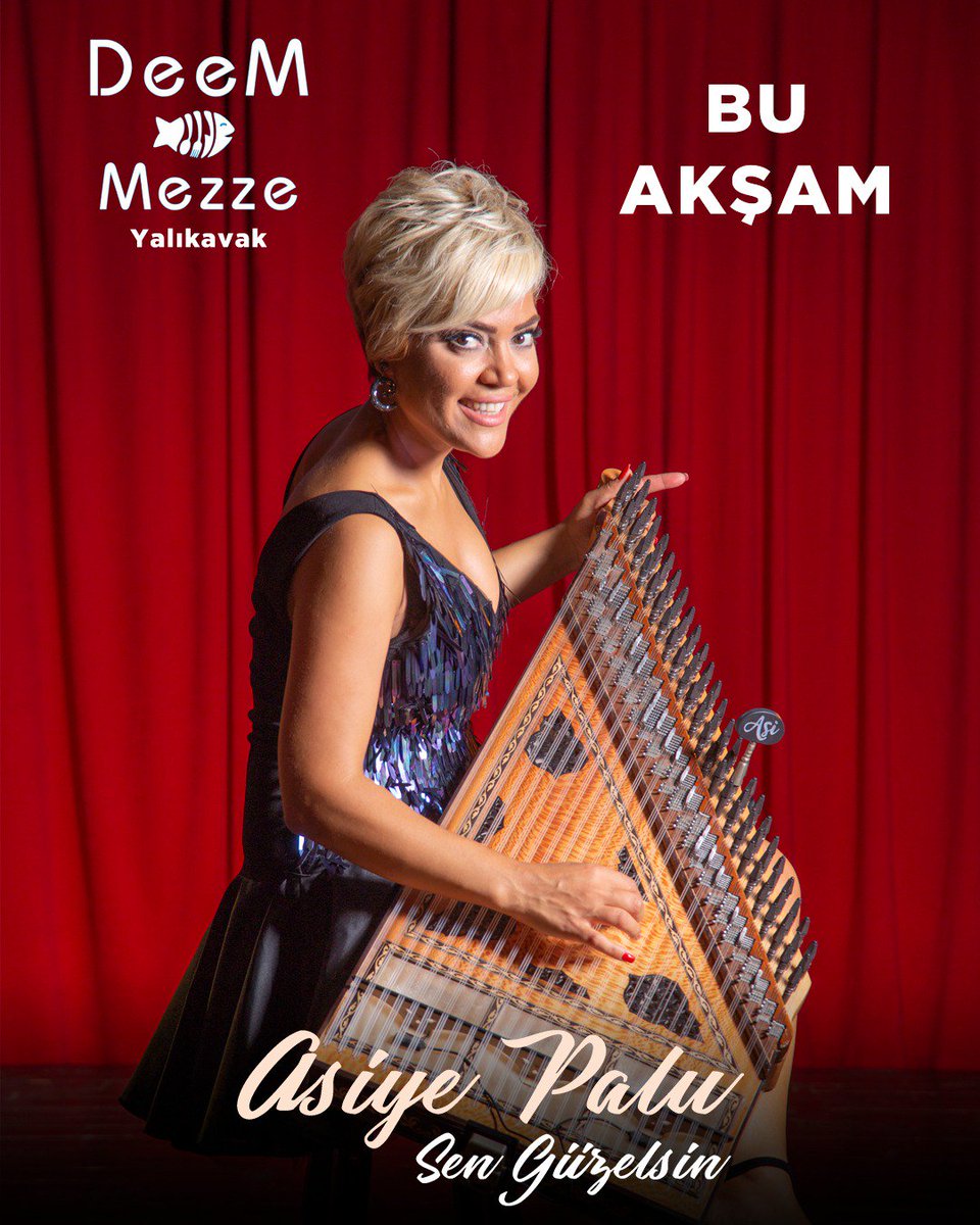 Her Cumartesi olduğu gibi bu akşam yine DeeM Mezze'deyiz 🎤🎶
#AsiyePalu #SenGüzelsin