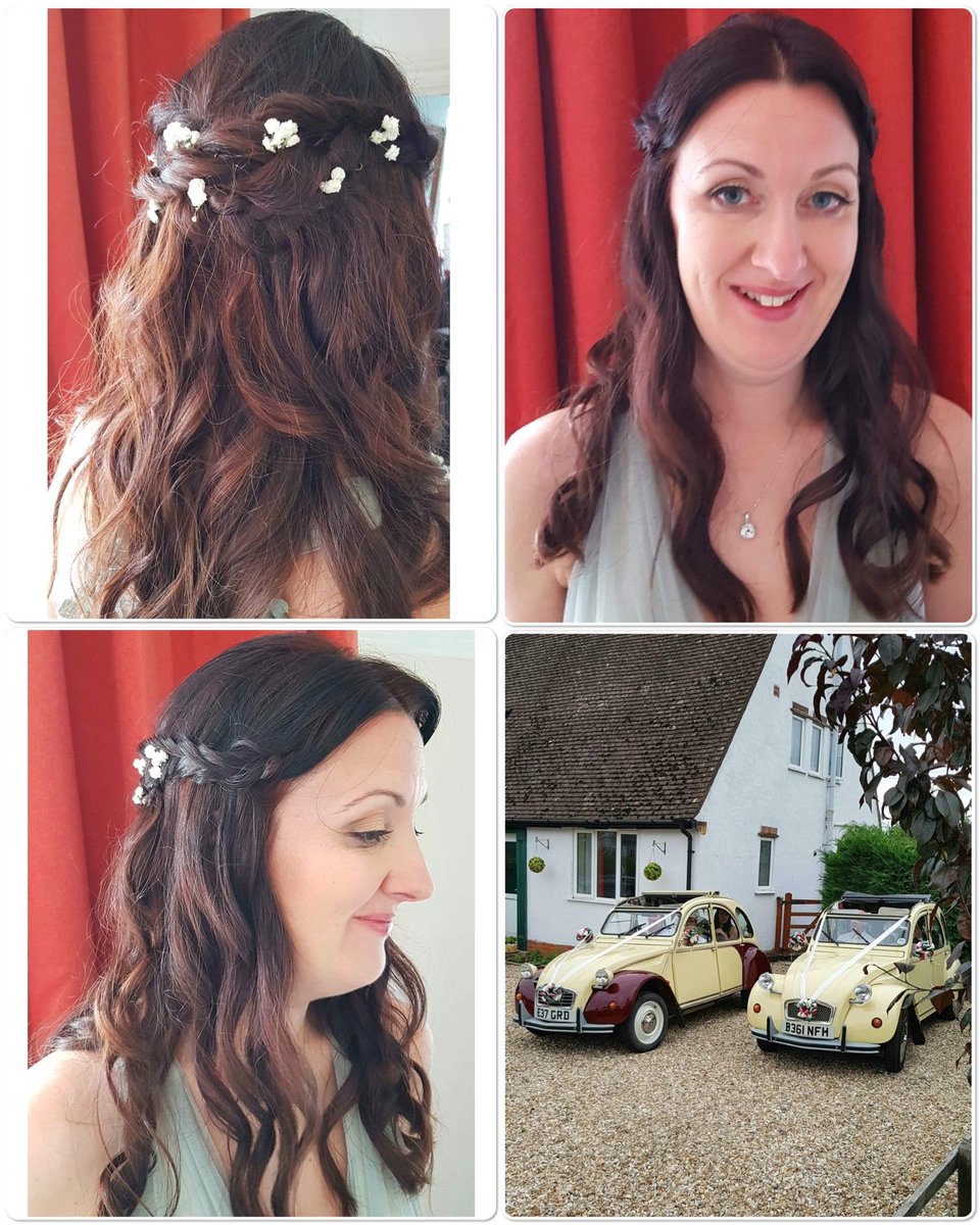 JDressingTable's tweet image. My morn was spent waving&amp;amp; braiding the billowing barnet of the always lovely @jenny2cv 
Not only was she a beautiful Bridesmaid but it was her @2cvweddingcars which took the Wedding party to the ceremony, right girl to know I say. 
Flawless Wedding Makeup by @victoriajonesmakeup