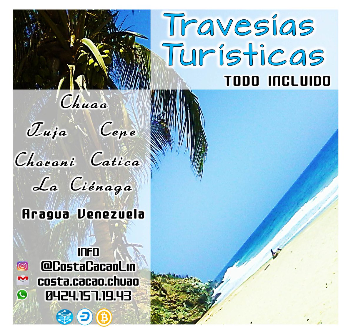 CostaCacao's tweet photo. #Travesias #TodoInlcuido #CostasdeAragua #Venezuela
#Chuao #RutadelCacao #RutadelChorreron #RutadelParaiso #SemillasdeCacao 
#Cepe #PtoEscondido #Buceo #Submarinismo #Cuevas 
#Tuja #Corales #Paddle #Toboganes #Paraiso 
#LaCienaga #Piscina #buceo #sol https://t.co/CVnudDq52R