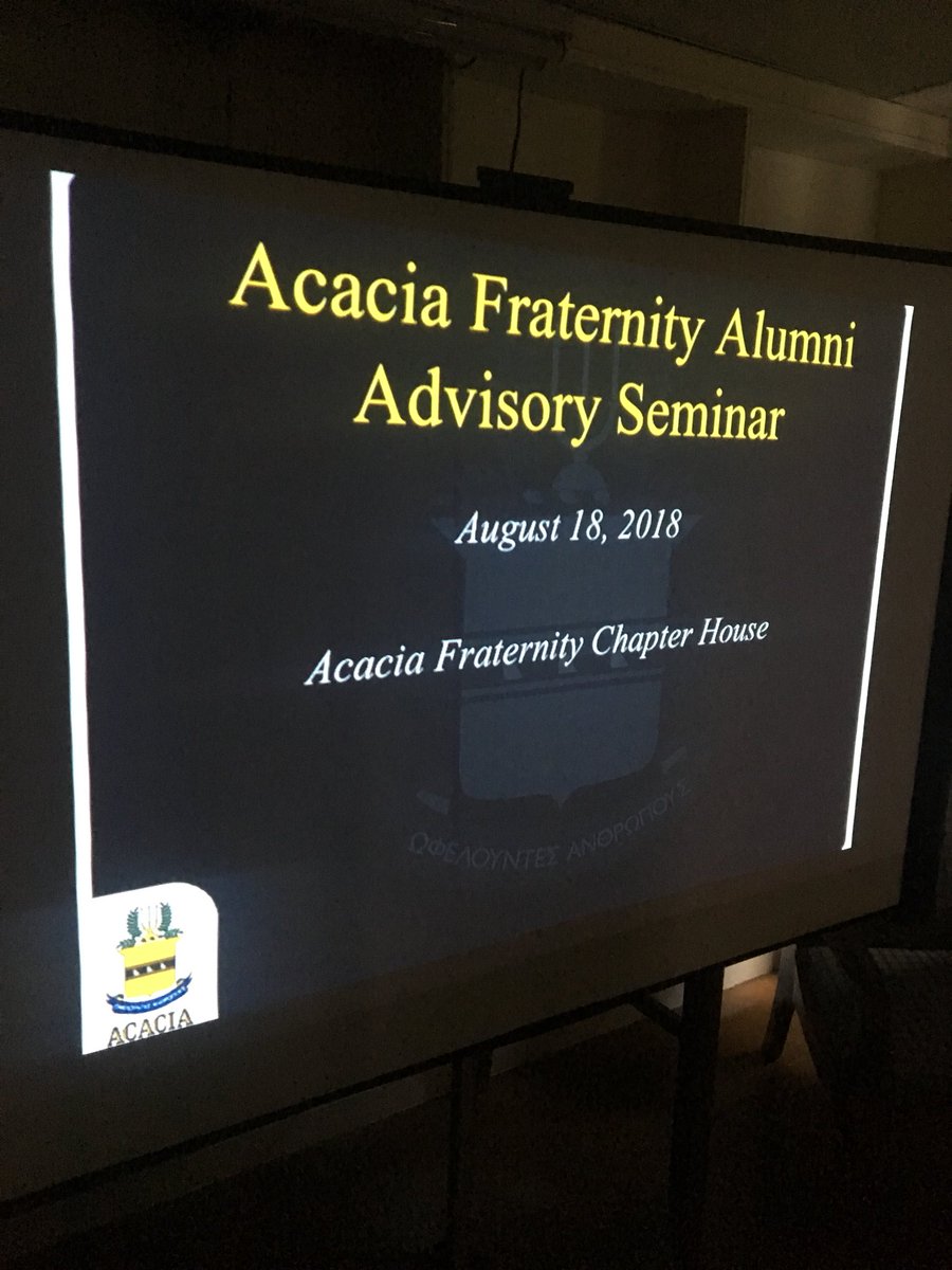 Great morning training with our Alumni Advisory Board and <a href="/AcaciaHQ/">Acacia Fraternity</a> staff!