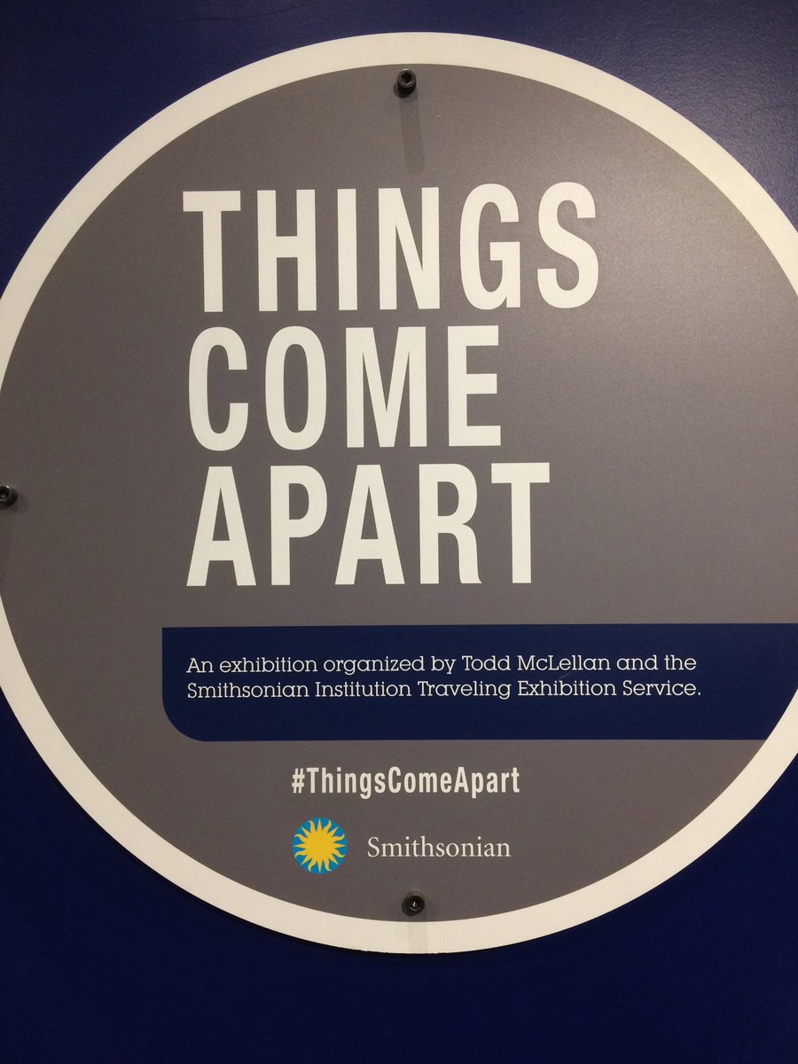 SGWantuck's tweet photo. #finalwknd @SouthFLMuseum #thingscomeapart https://t.co/h24doLJWv3