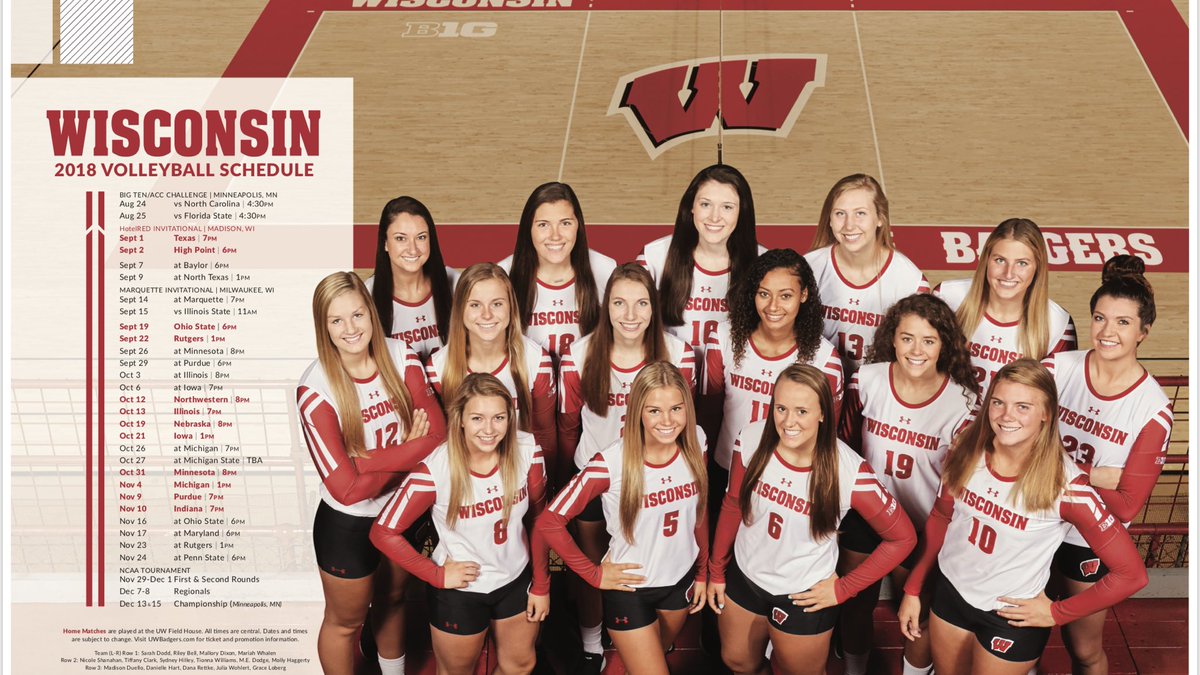 Wisconsin Volleyball On Twitter Peep The New Poster Get Yours Today Badgers Fans