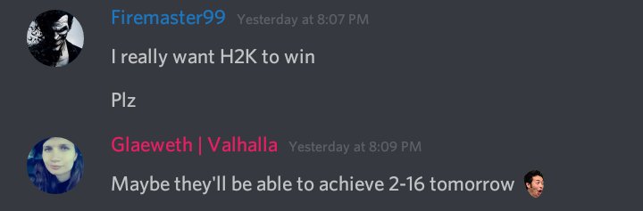 Glaeweth's tweet image. Call me a prophet. #H2KWIN