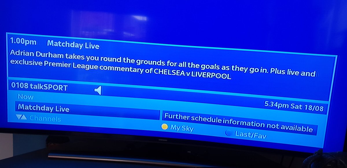 KcChana's tweet photo. @talkSPORT Great but your channel says it's Chelsea v Liverpool 🙄 https://t.co/euFRUyst6k