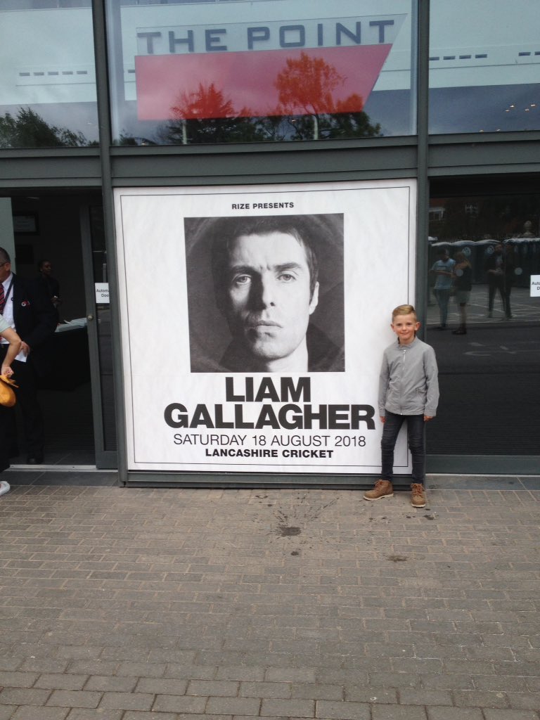 KrisCapperauld's tweet image. Not a bad choice of first ever concert for Fraser @liamgallagher