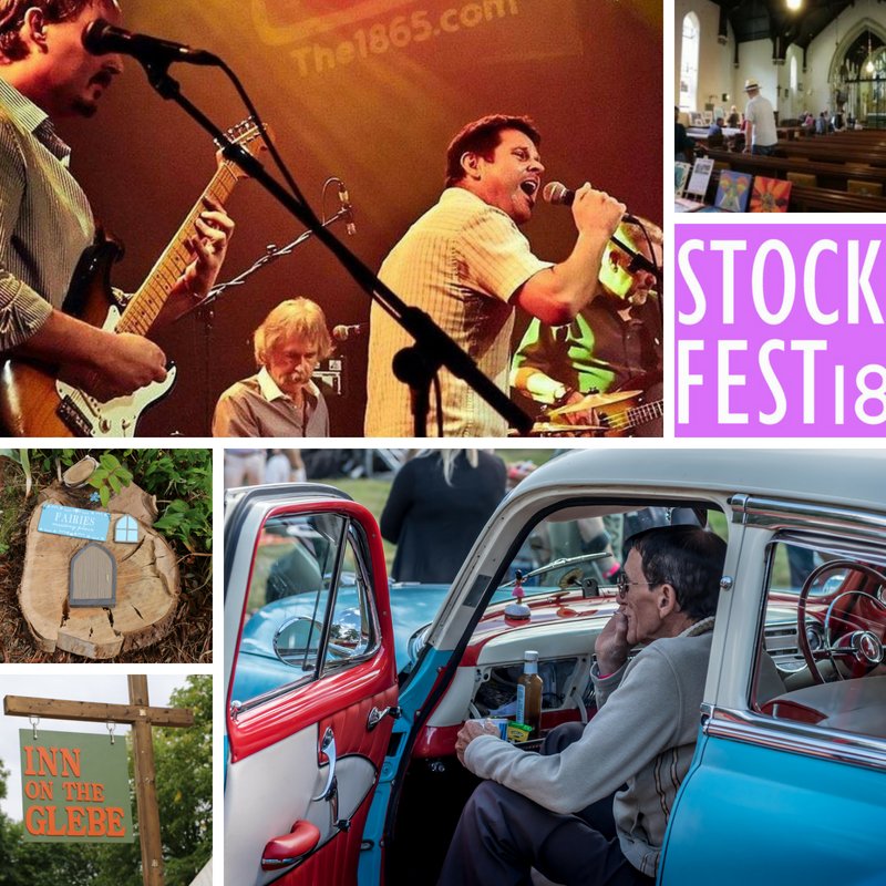 #Stockfest18 19th Aug PM events:
1.30pm #LiveMusic by Finisterre and MisSpent Ukes
2 - 4pm Drop in children's #artworkshop with Simon Jardine
4.30 - 5.30pm #HappyHour Inn on the Glebe and #raffle draw
5.30 -10pm Farewell to #Stockfest18 #livemusic from Chicago 9
#SundayFunday
