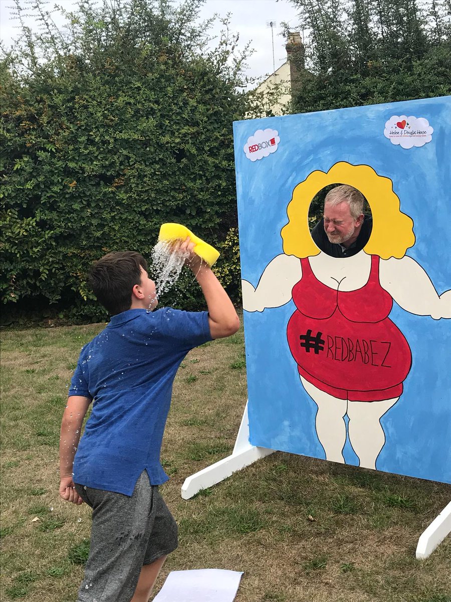 REDBOX_office's tweet image. The fundraising fun continued for @HelenAndDouglas #fundraising #sponging