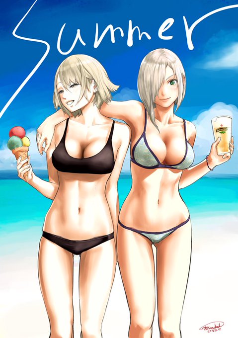 うちの主力の2人、水着スキンが実装されそうになかったので。

#ドルフロ
#vector
#MG5 