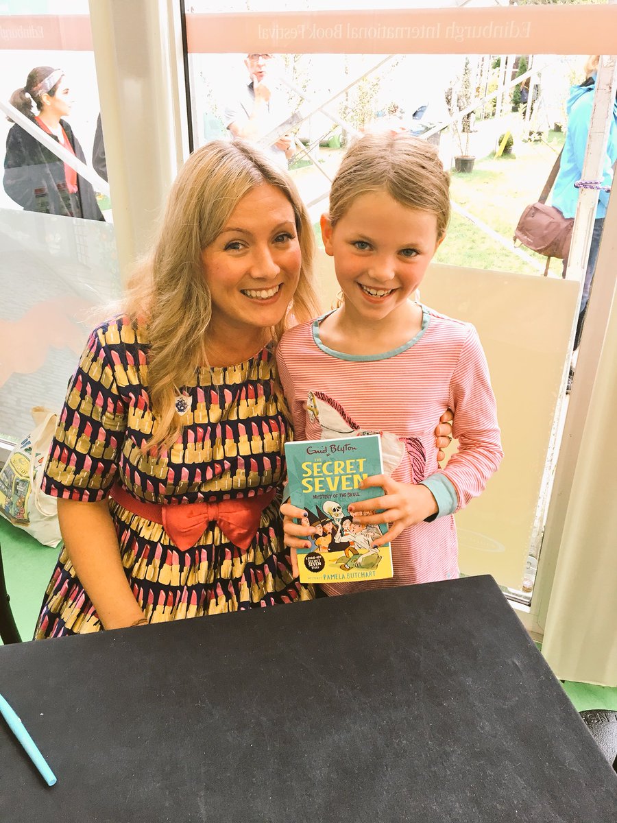amborthwick's tweet photo. Thanks so much for our fave @edbookfest show @Pamela_Butchart ... Charlotte says “Where do you get your Secret Seven ideas?” We❤️them! 💝 https://t.co/IbCb3hf62t