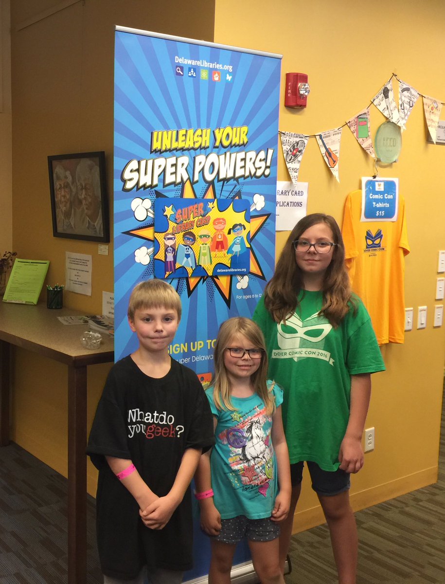 AECNorman's tweet photo. Unleash your super powers! #getalibrarycardDE @DoverComicCon @DELibraries https://t.co/6jS4mKK4mF