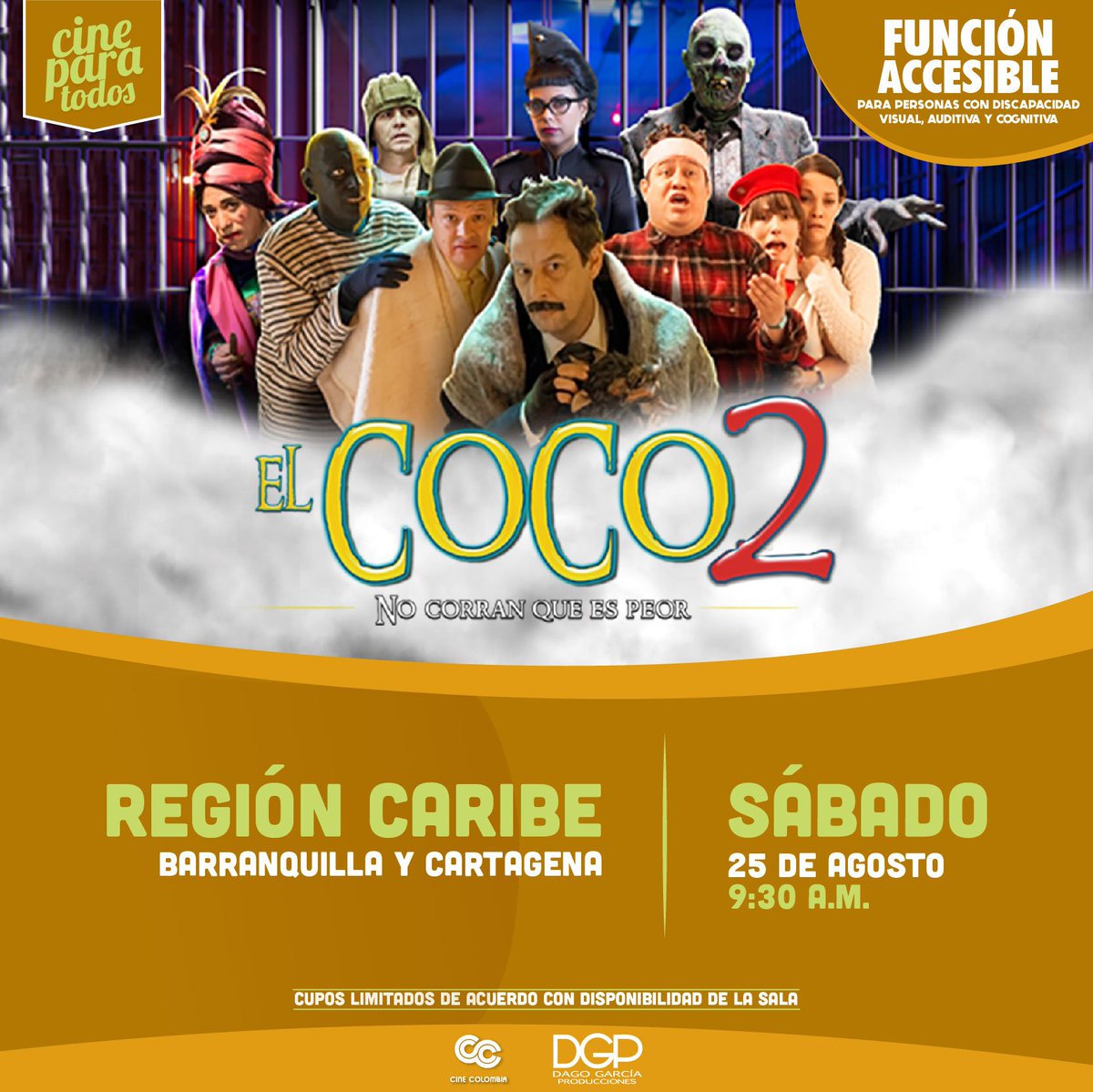 Ministerio_TIC's tweet photo. #ElCoco2 se tomará las salas de cine de la región #Caribe, en una nueva función de @CineParaTodosCO. El sábado 25 de agosto, los habitantes de #Barranquilla y #Cartagena pueden acceder de manera gratuita a la proyección de la película de @DagoGarciaProd 🎬 https://t.co/54DRLH6Uco