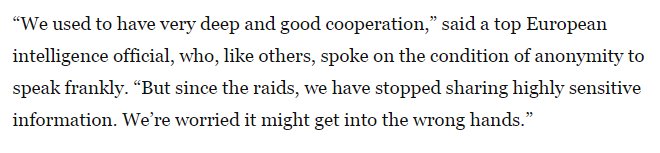 spyblog's tweet image. #CommsData &amp;amp; ongoing case files seized from Austrian #BVT intelligence agency - trust and reputation destroyed  - #Austria’s far-right government ordered a raid on its own intelligence service. Now allies are freezing the country out. wapo.st/2OOqgvh