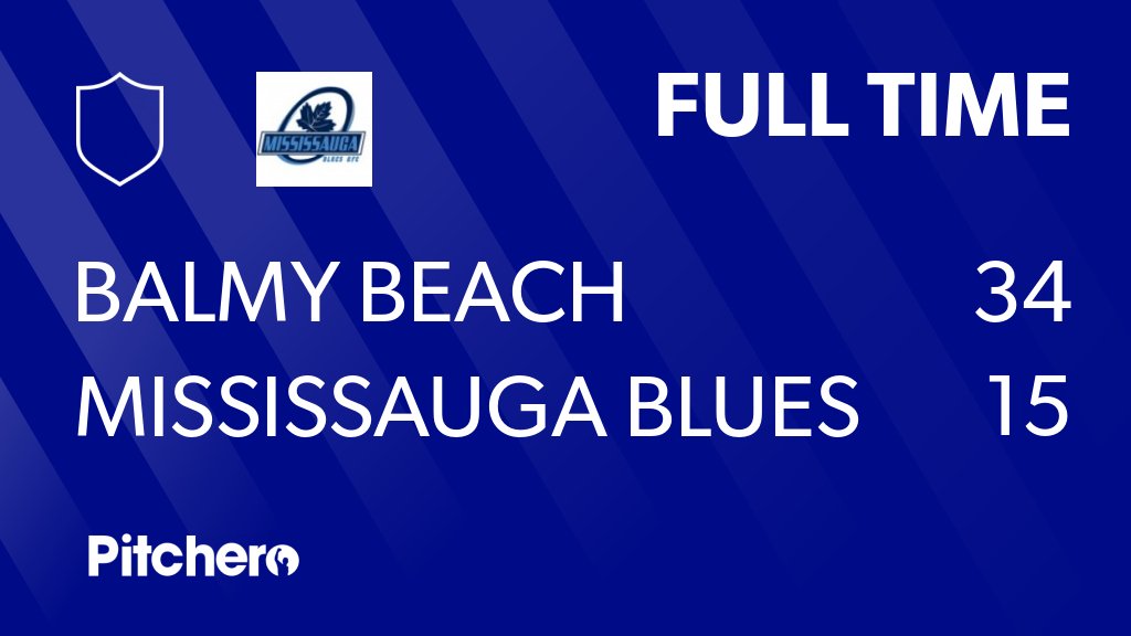FULL TIME: Balmy Beach 34 - 15 Mississauga Blues RFC
#BALMIS #Pitchero
pitchero.com/clubs/mississa…