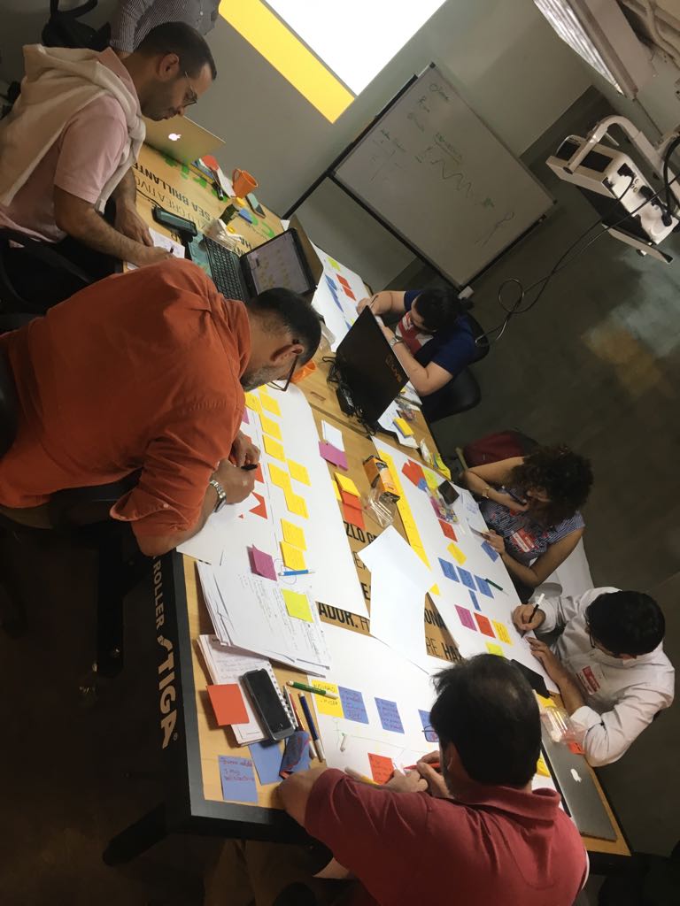 IMPAQTOec's tweet image. Estamos en el segundo día de #IMPAQTOLabTECH #Google #Launchpad con la facilitación de @assoritam y @nicobf utilizando #DesignSprint para resolver los retos de los emprendedores