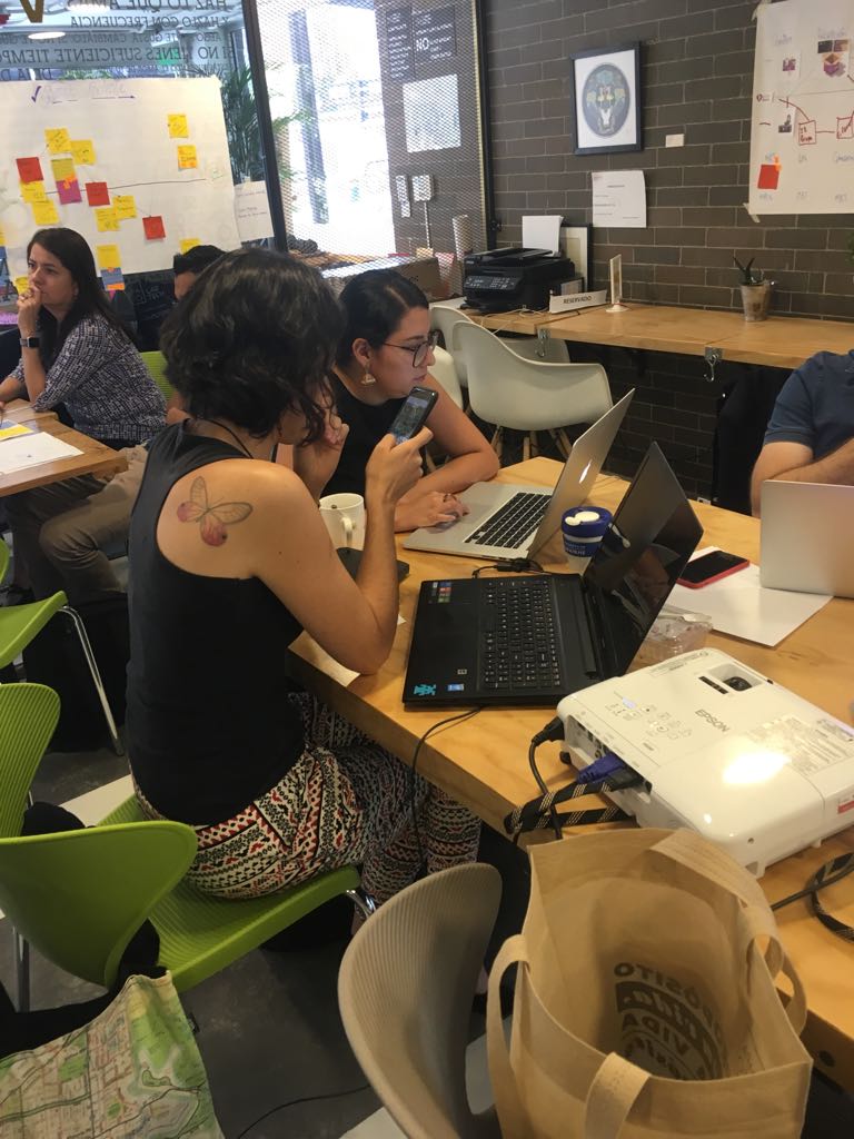 IMPAQTOec's tweet image. Estamos en el segundo día de #IMPAQTOLabTECH #Google #Launchpad con la facilitación de @assoritam y @nicobf utilizando #DesignSprint para resolver los retos de los emprendedores