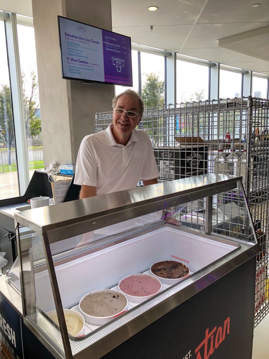 Catch us in the Hyundai Club at <a href="/usbankstadium/">U.S. Bank Stadium</a>! We’re so excited to be serving with our #cookiepartner <a href="/TrexCookie/">T-Rex Cookie</a>. 🍪❤️🍦let’s go Vikings!