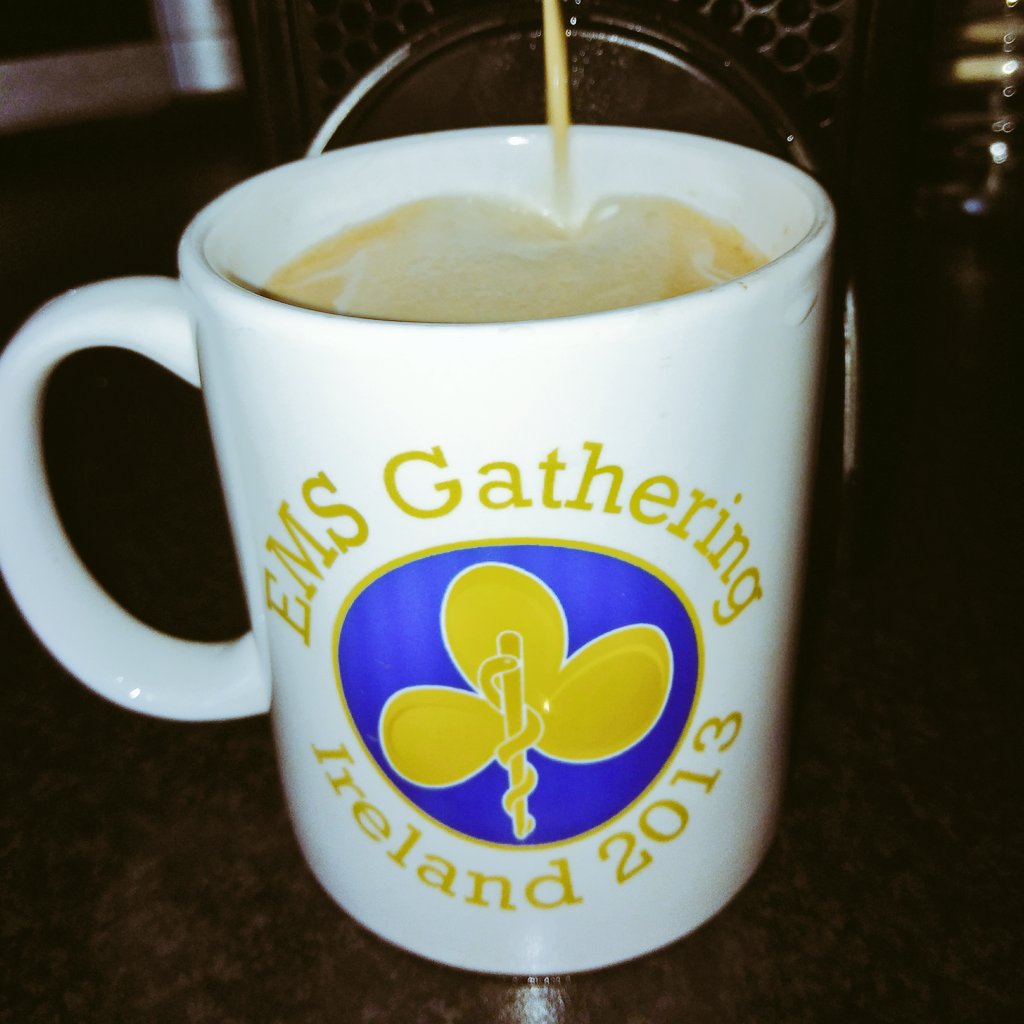 Jonathan Tyner (@tiny023) on Twitter photo Pre Nightshift coffee in my original <a href="/EMSgathering/">EMS Gathering</a> mug from 2013. #OneDayItWillBeWorthAFortune #EMSG18 Pre Nightshift coffee in my original <a href="/EMSgathering/">EMS Gathering</a> mug from 2013. #OneDayItWillBeWorthAFortune #EMSG18