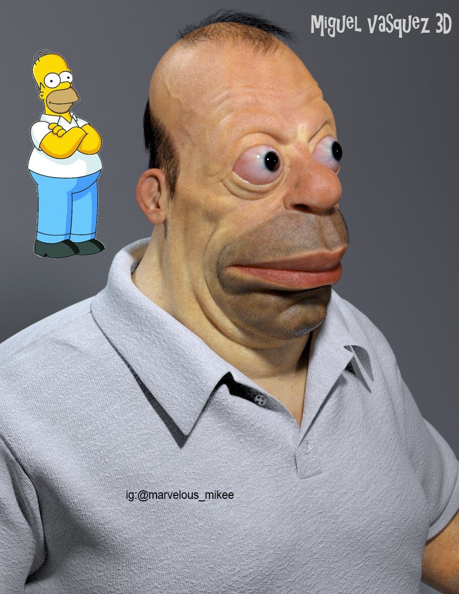 FANDOM on Twitter "Homer Simpson IRL looks absolutely terrifying 😱 (via Itsmiketheboxer)…