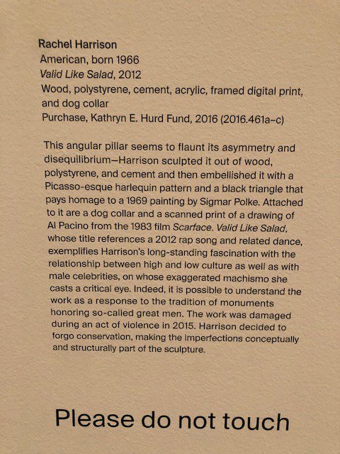 PatrickFGleason's tweet photo. So I homesteaded a loft building with a talented artist (&amp; 4 others) in pre-9/11; pre-hipster Williamsburg; now she's found a permanent home for her culture-challenging, uncompromising art @metmuseum; congrats to you #RachelHarrison #ValidLikeSalad @Greene_Naftali https://t.co/tHkgD33dzr