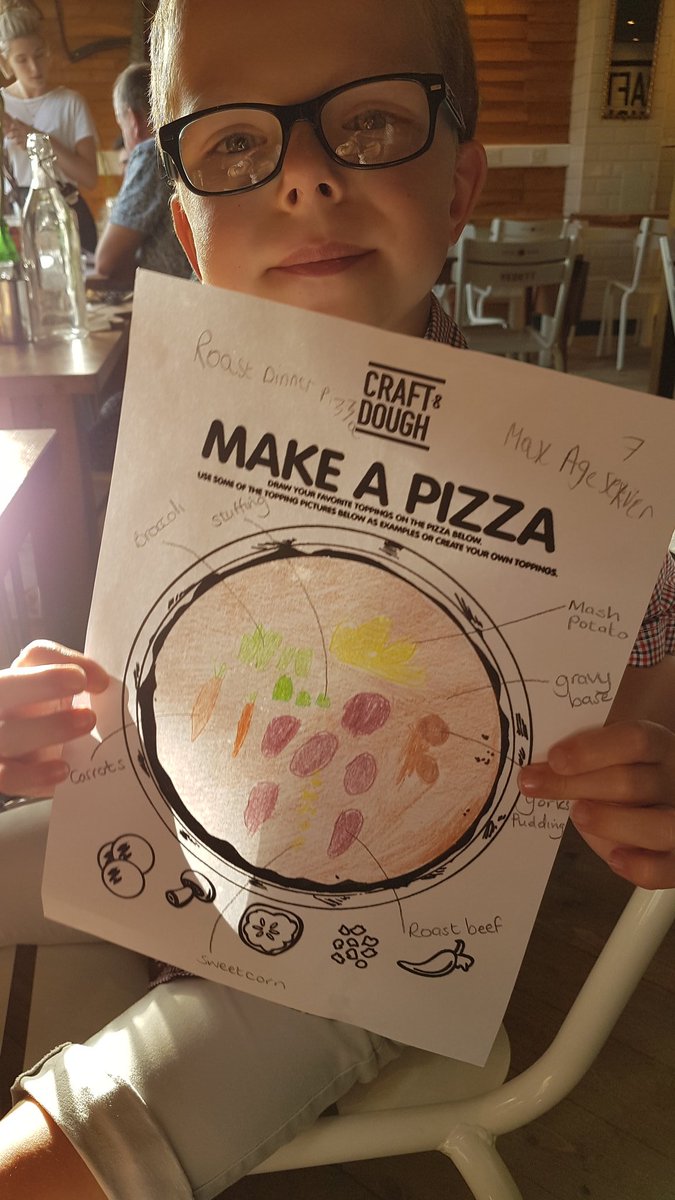 Ben Brailsford (@benbrailsford) on Twitter photo <a href="/CraftDough/">Craft & Dough</a> the roast dinner pizza from Max! We're here celebrating him moving to level 2 in swimming! <a href="/CraftDough/">Craft & Dough</a> the roast dinner pizza from Max! We're here celebrating him moving to level 2 in swimming!