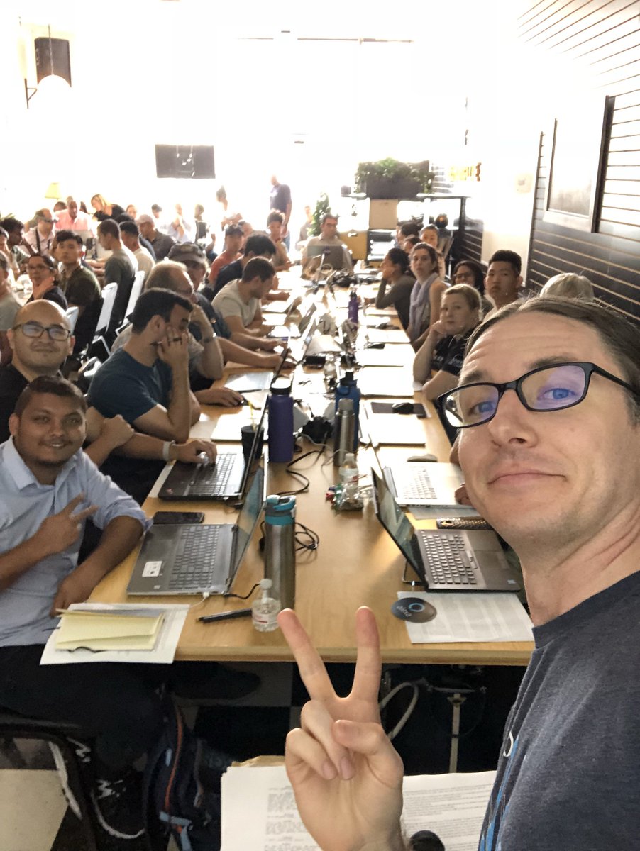 SleepyDeveloper's tweet photo. Building conversational Alexa skills in Torrance with #CodeDistrict https://t.co/XALocSt5MS
