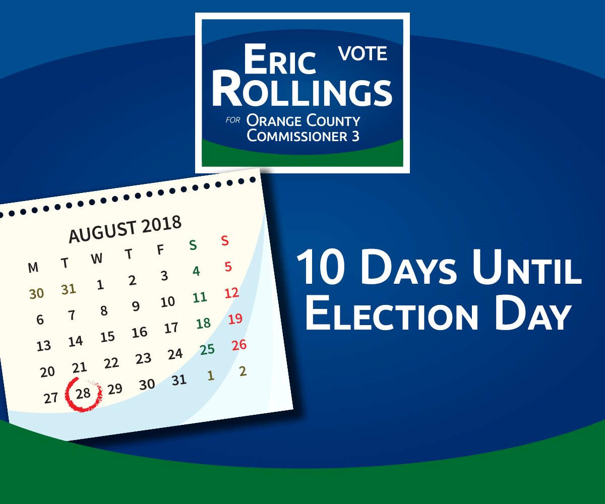 ElectEricOCCD3's tweet photo. We are ten days away from Election Day! Donate $10 to my campaign to help us talk to more District 3 voters: https://t.co/07XXtBtcD8 #Vote2018 https://t.co/rbm9BX34yN