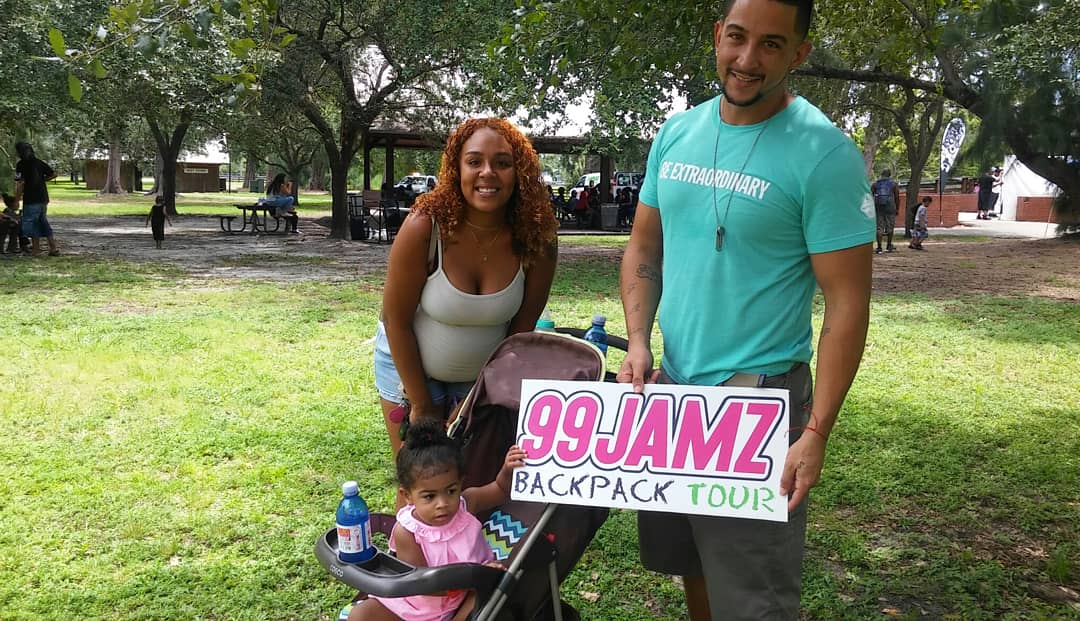 99JAMZ's tweet photo. The crowd is thick at Amelia Earhart Park!! You already know @djluckyc is providing those vibes! Slide by Pavillion G and get your kids hooked up for back to school. We'll be here until 5p @rubensteinlaw @ftccollege #rubensteinlaw #ftcbacktoschool #loco18 #HeyNow #99JAMZ #WEDR https://t.co/85mX5U0EXA