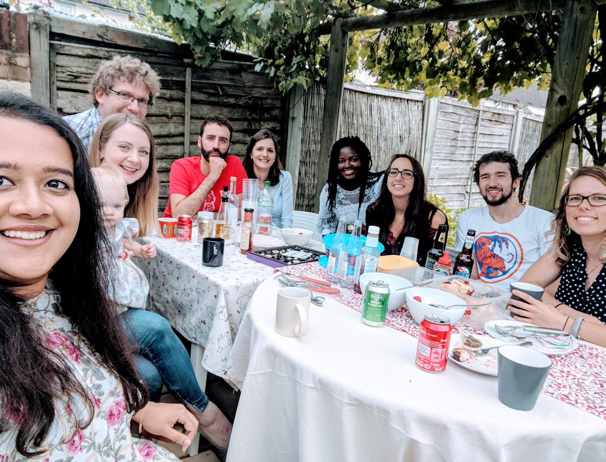 vGlycoproteins's tweet photo. vGP BBQ at the boss's. Turns out @Morbillivirus is as good with the grill as he is with a pipette! Lovely afternoon with great food and company :) #LabBBQ #BBQBoss #LabBakes https://t.co/QPC3IrZaRP