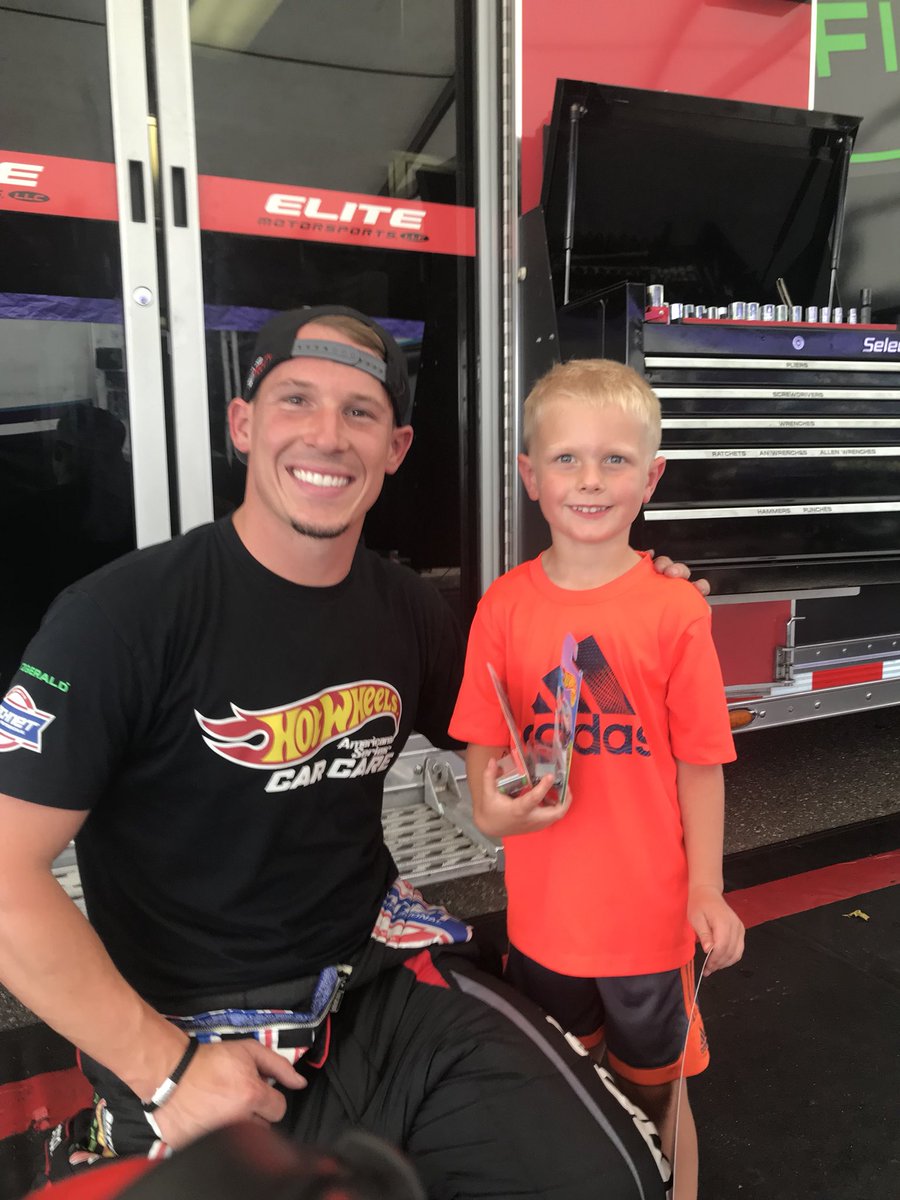 Great experience for first @NHRA getting hot wheels from #Alexlaughlin