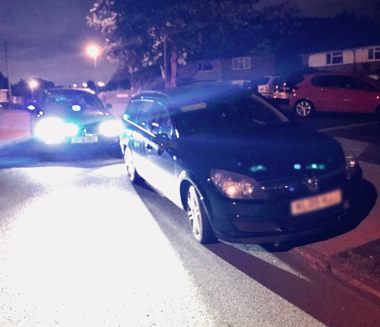 Trafficwmp's tweet image. The driver of this Astra made off from a @CMPG unit in Erdington only to pass us seconds later. He was then arrested in Kingstanding following a short pursuit &amp;amp; checks show he’s disqualified from driving and wanted for other matters too. #HowsYourLuck #TeamWork #DoNotPassGo