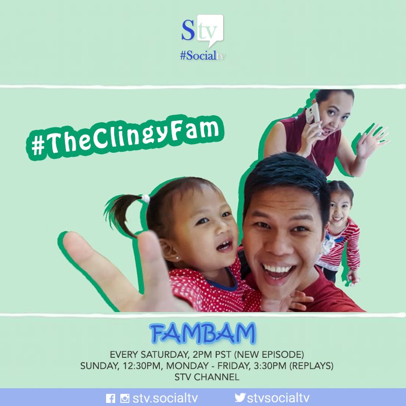 STVsocialtv's tweet photo. Meet the happy family of @omniandbryce as they share parenting tips and advice on how to keep the family together #theclingyfam

Catch them on Fam Bam episodes on STV airs every Saturday, 2pm (new episode), and replays on Sunday, 12:30pm, and Monday to Friday, 3:30pm https://t.co/sziFkveXaD