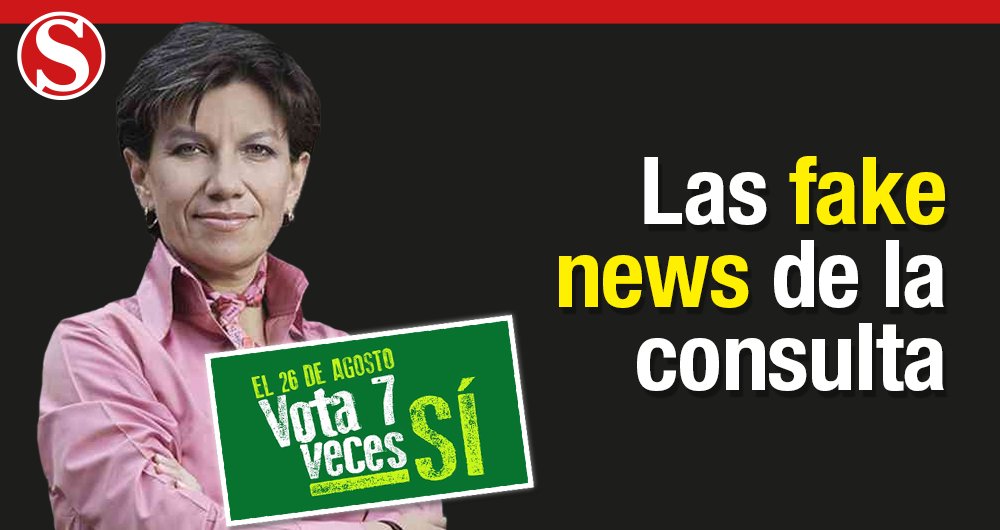 RevistaSemana's tweet photo. 7 noticias falsas sobre la consulta anticorrupción https://t.co/iUAl1cev9n https://t.co/vpUKh1fAQI