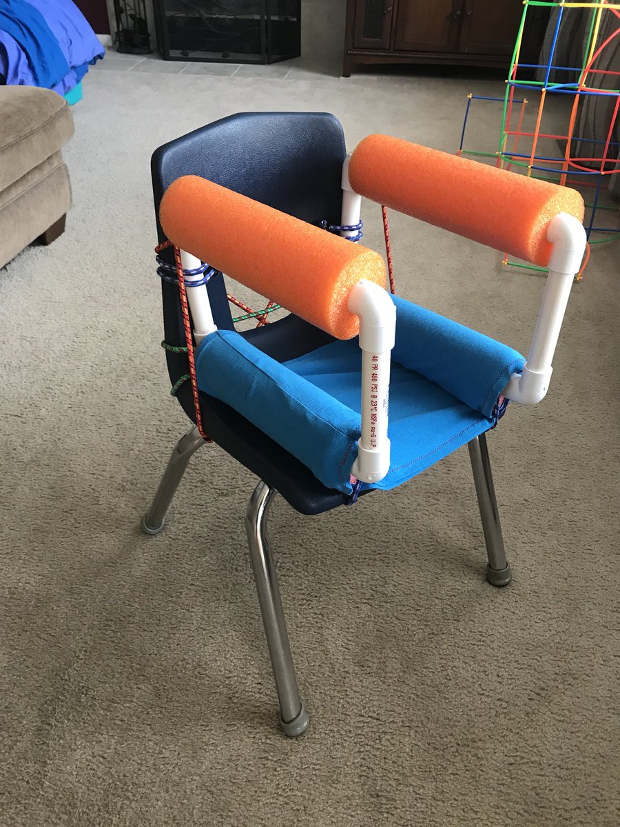 AReveter's tweet photo. Adapted trunk support chair!
#spedteacher #ilovepvc #otwannabe https://t.co/g3nbiIzf9O