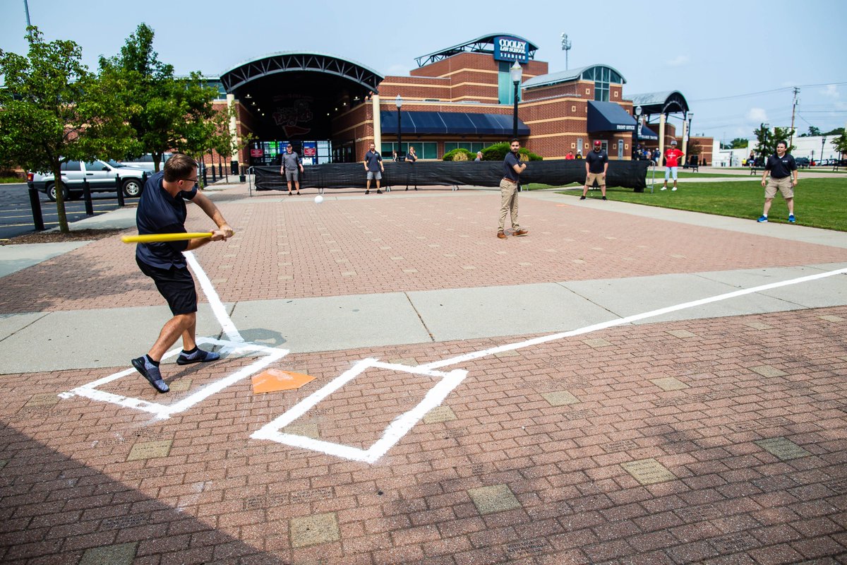 Lansing Lugnuts On Twitter Our Backyard Baseball Field Is Setup