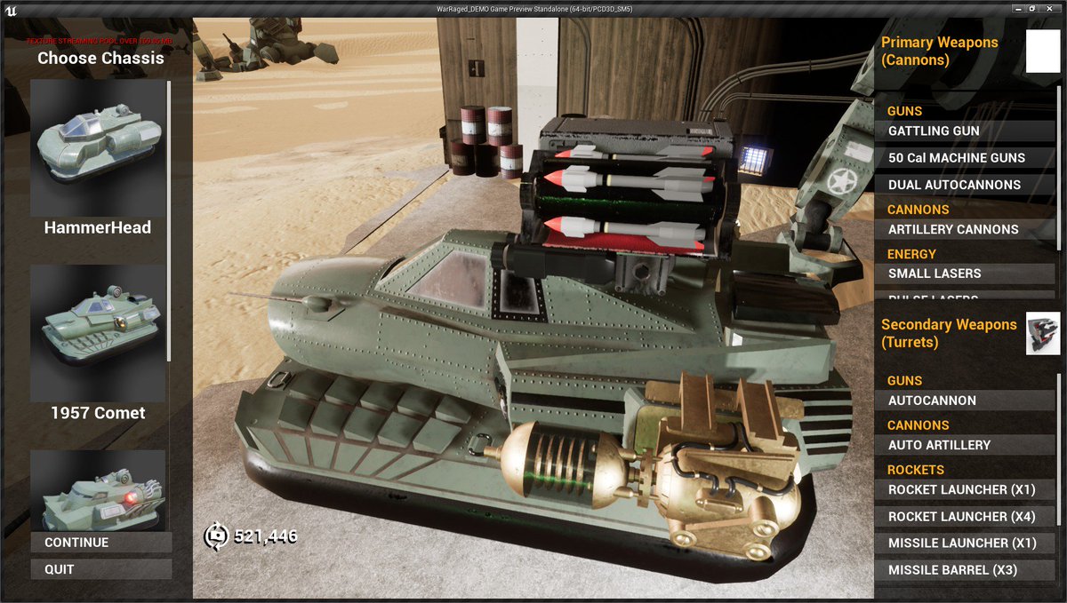 JigSaw_73's tweet photo. #screenshotsaturday adding some Old Timey Ray Guns to my #HoverTankArena game today! Done with the #3dmodel and need to #texture but I'm loving the look of these so far. #b3d #gamedev #indiedev #UE4 https://t.co/8TzBHhZjV4