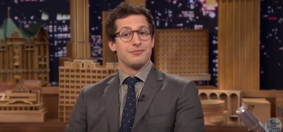 Happy birthday to andy samberg aka the cutest man i ever seen i\m so in love with him 