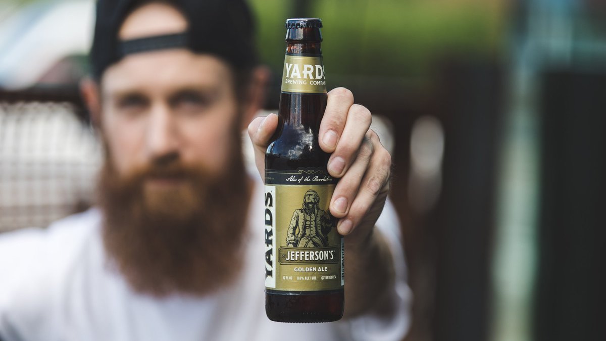 yardsbrew's tweet photo. Legendary recipe, fresh new look. #YARDS #JeffersonsGolden #AlesoftheRevolution #BrewUntoOthers https://t.co/SKQHqF81g1